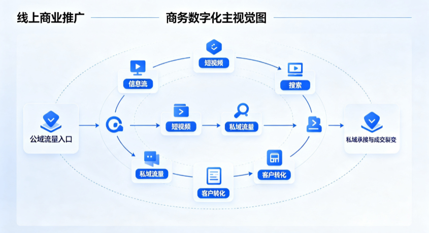璧山县线上商业推广怎么做？全域流量闭环搭建与低成本转化实战指南